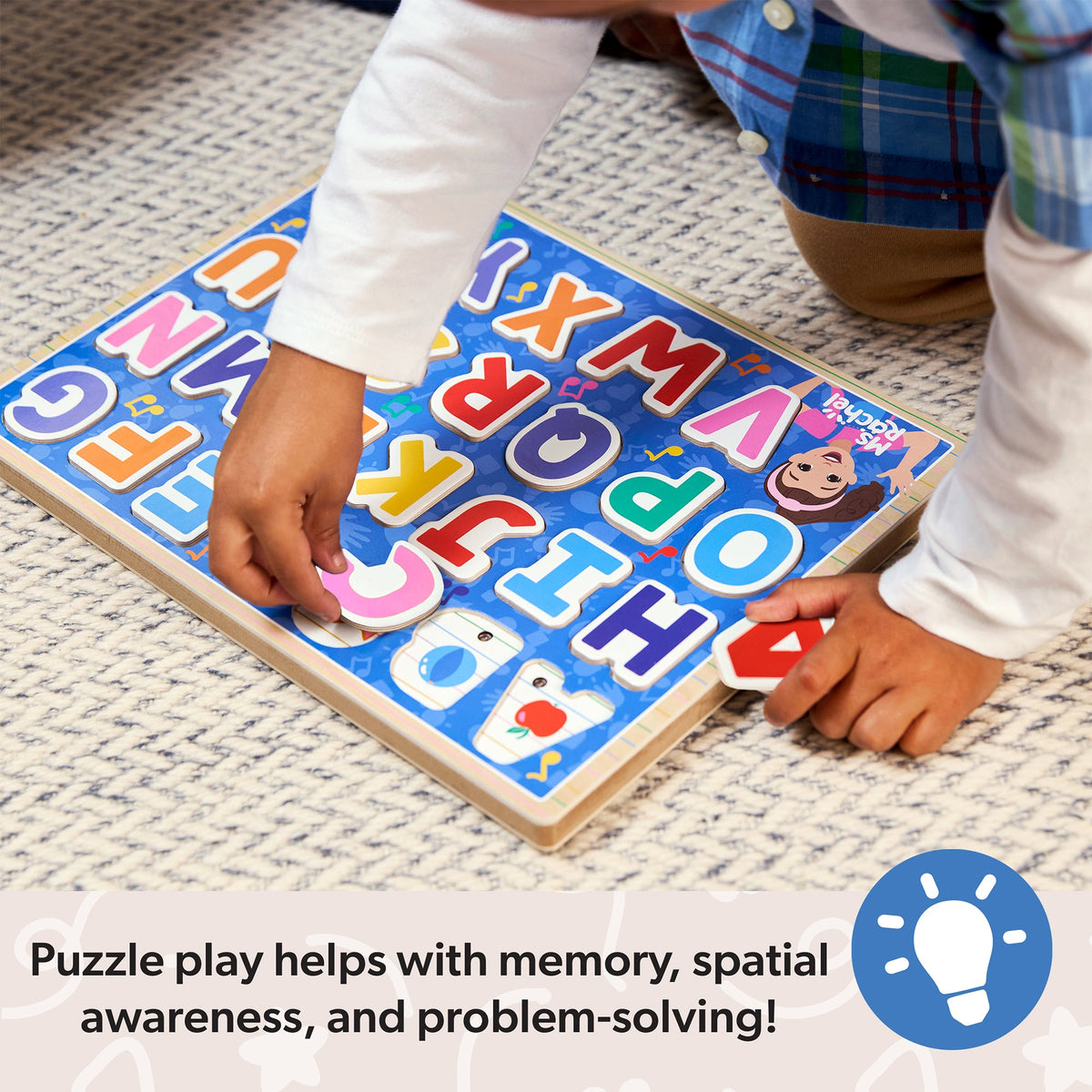Ms. Rachel™  Wooden Phonics Alphabet Sound Puzzle - 26 Pieces