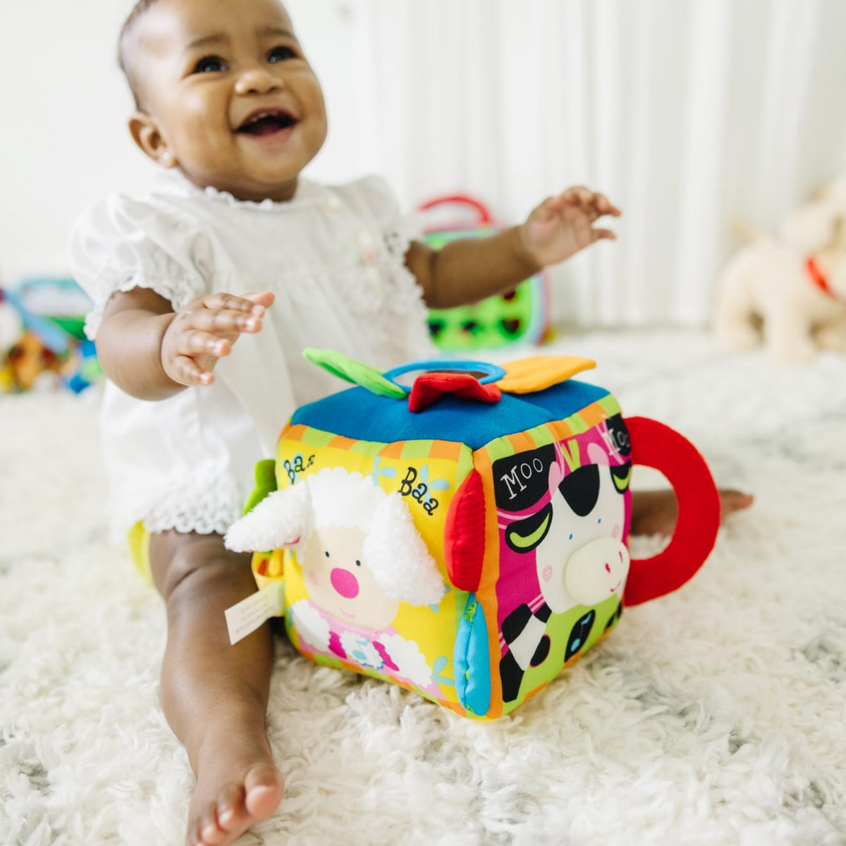 K's Kids Musical Farmyard Cube Learning Toy